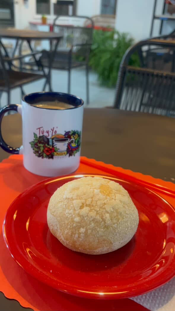 Sweet bread and Cortado