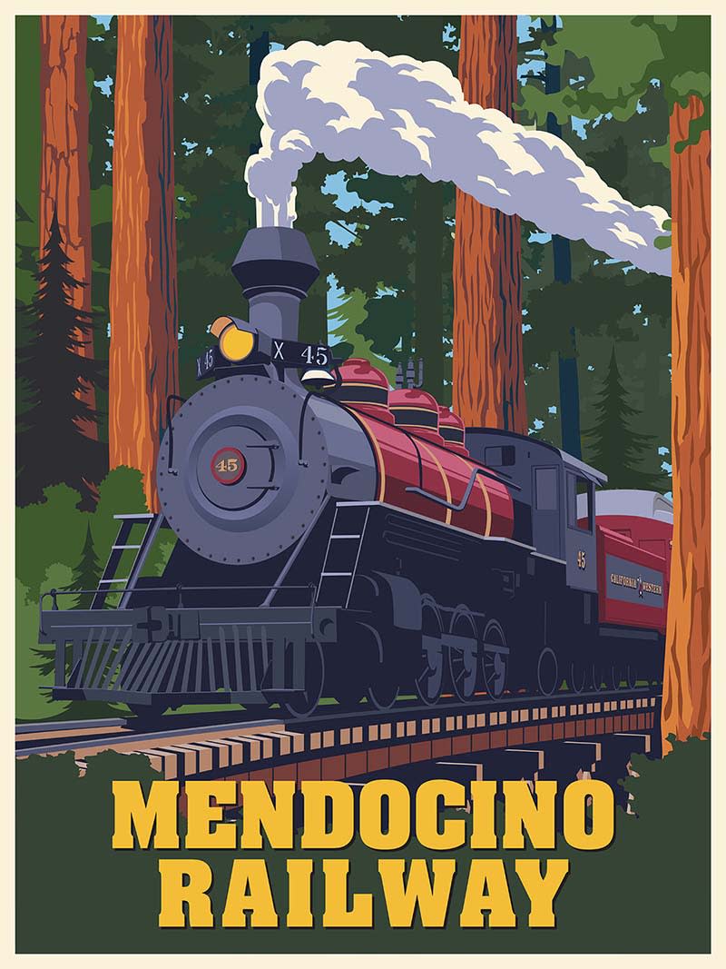 Skunk Train, Willits, CA