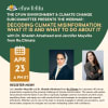 “CFUW webinar on decoding climate misinformation, April 23 at 4 PM ET.”
