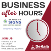 Business After Hours Banner Up Signs