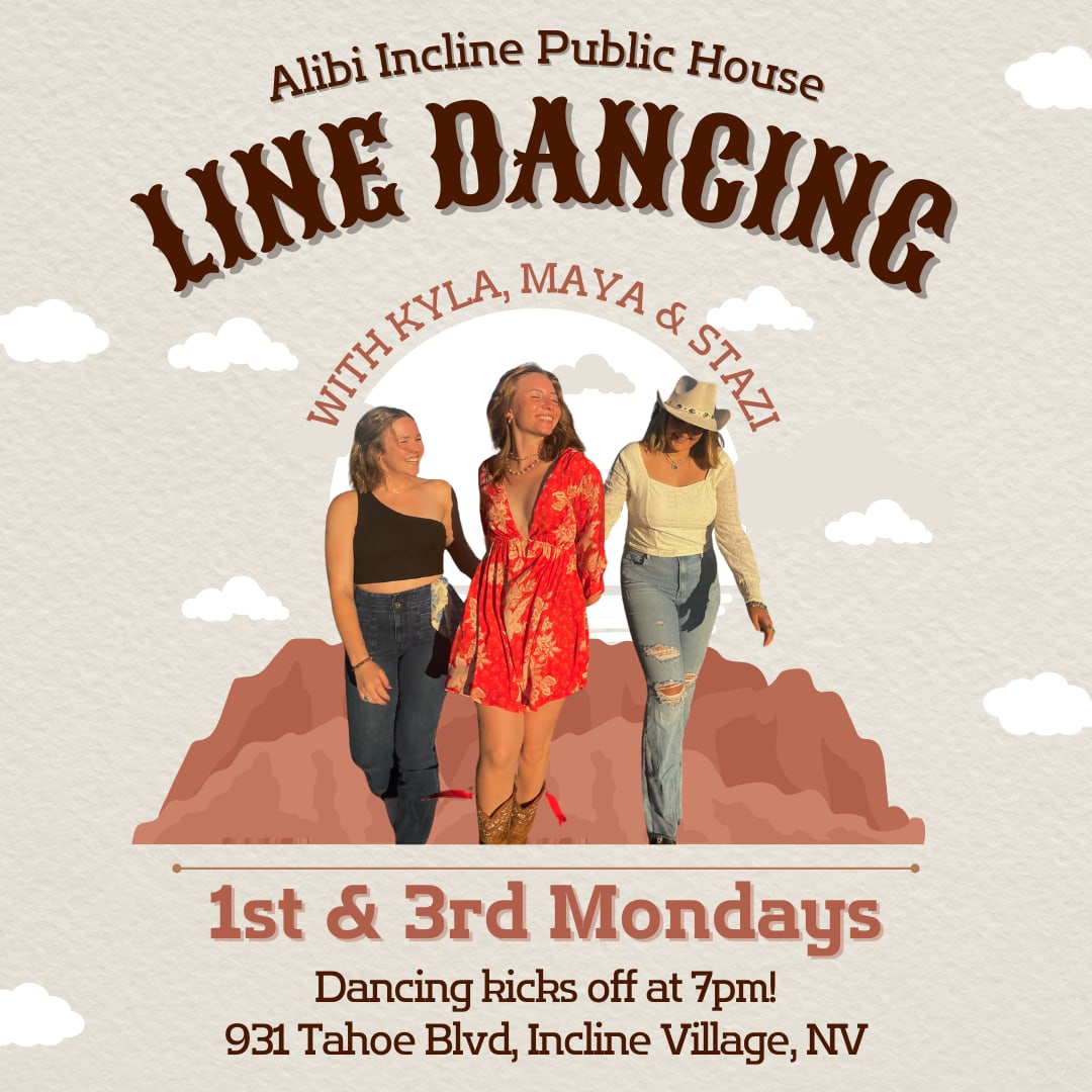 Alibi Ale Works Incline Public House Country Mondays Line Dancing Free Lessons every 1st and 3rd Mondays of each month