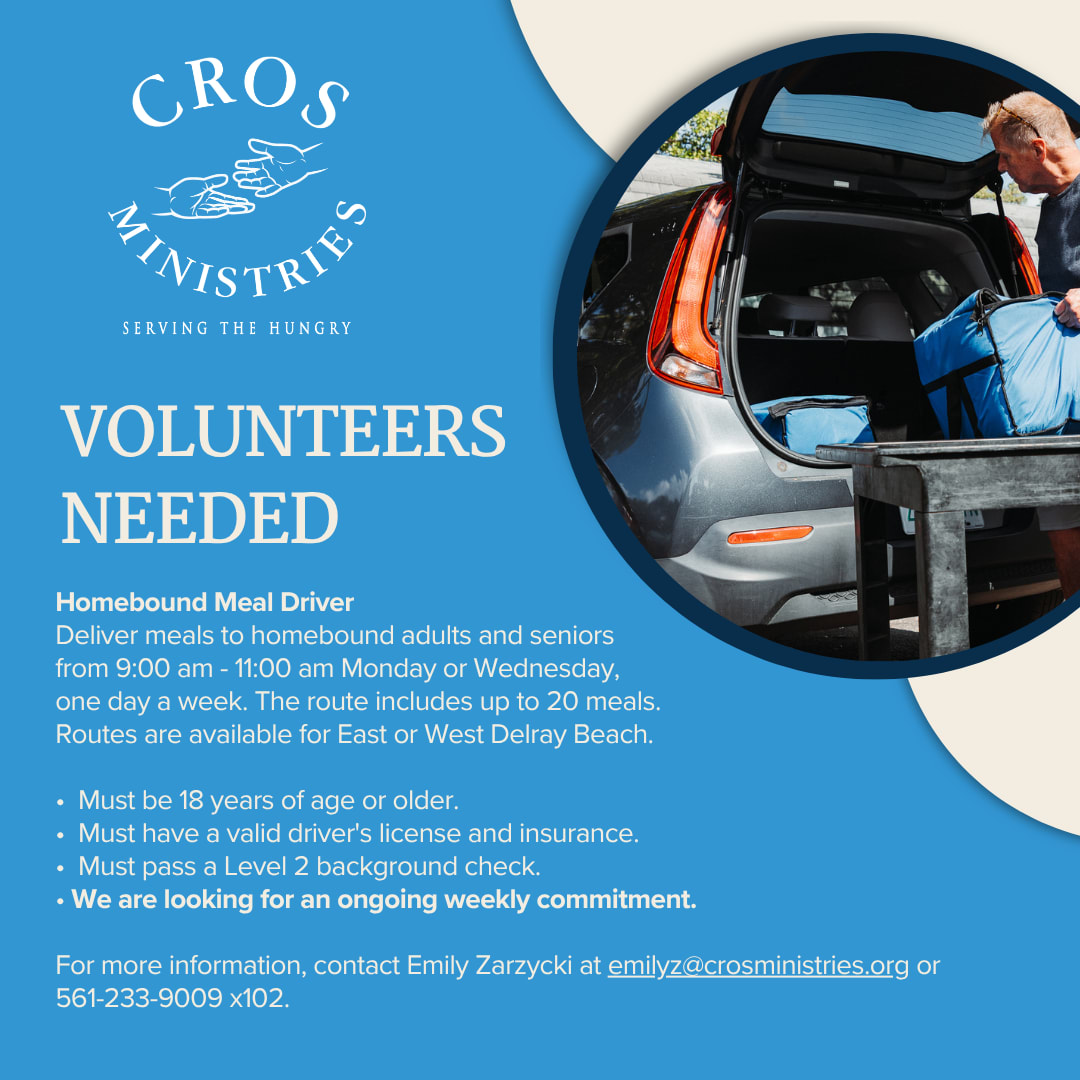 Volunteers Needed - Homebound Meal Driver