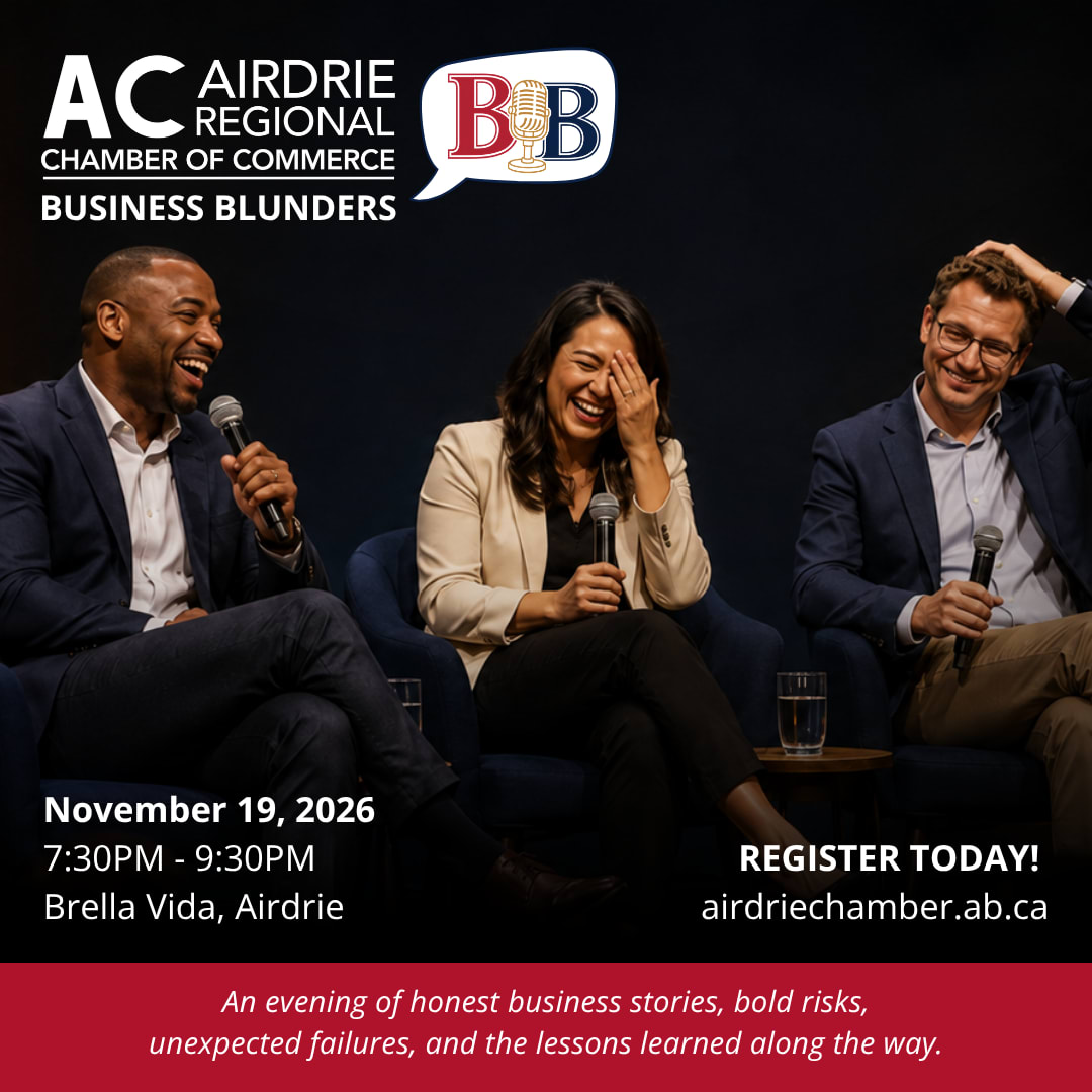 business people on stage laughing