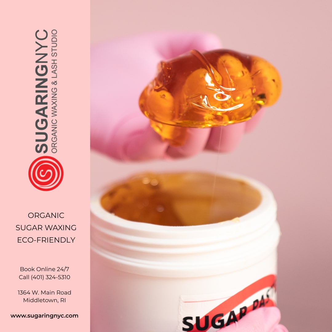 sugaring paste close-up