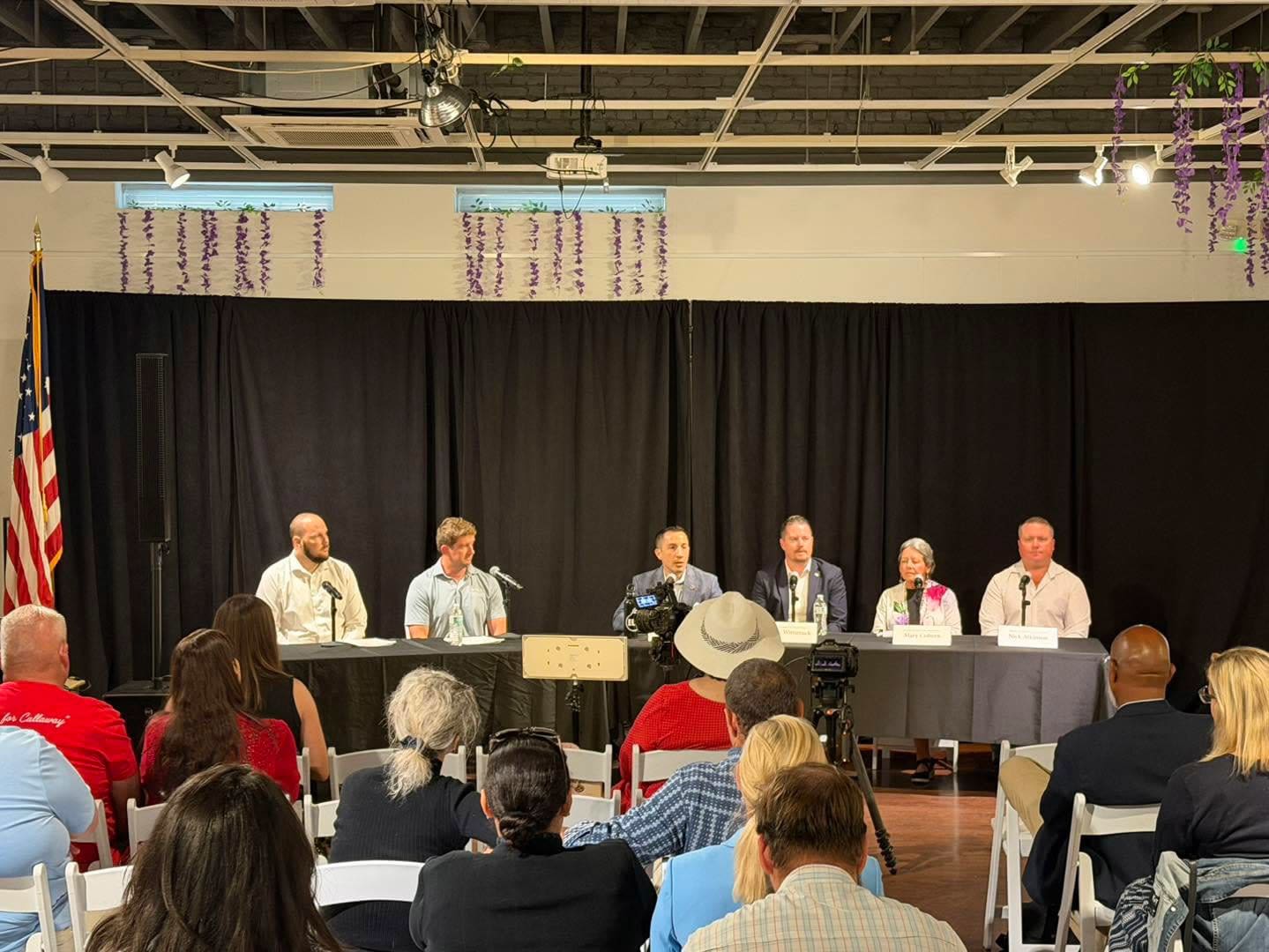 Panama City Beach City Council candidates participate in the Political Pulse forum.