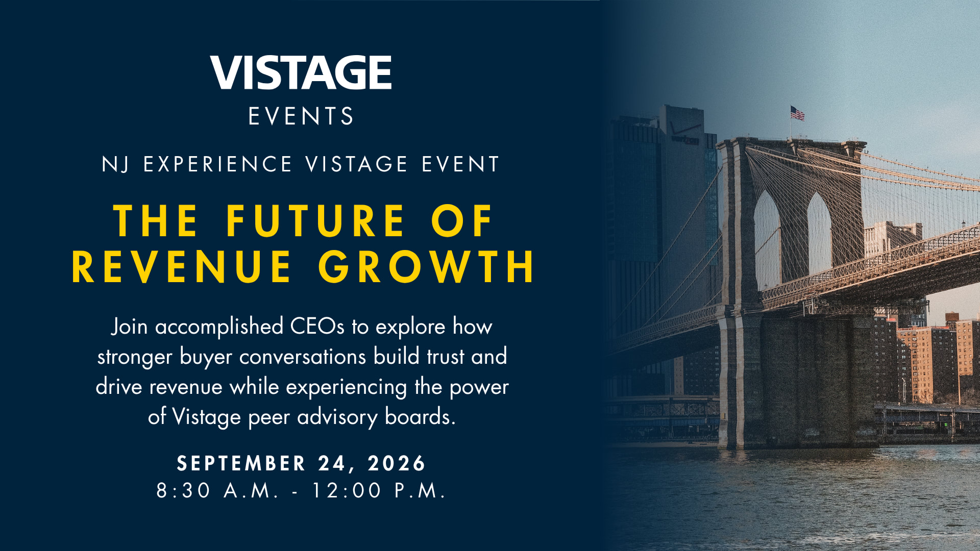 NJ Experience Vistage Event