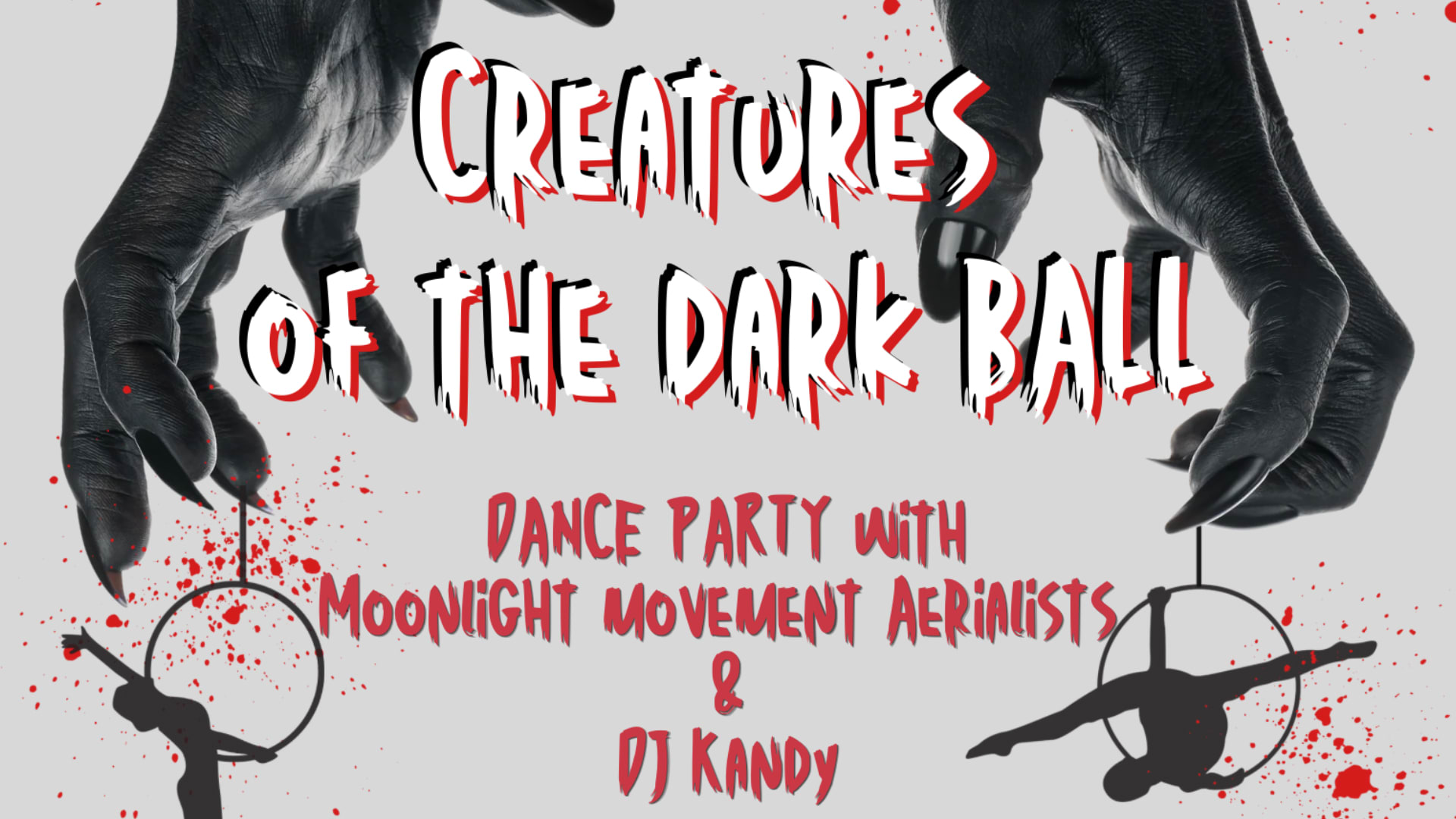 Creatures of the dark ball halloween dance party alibi ale works incline village live dj kandy aerialists moonlight movement
