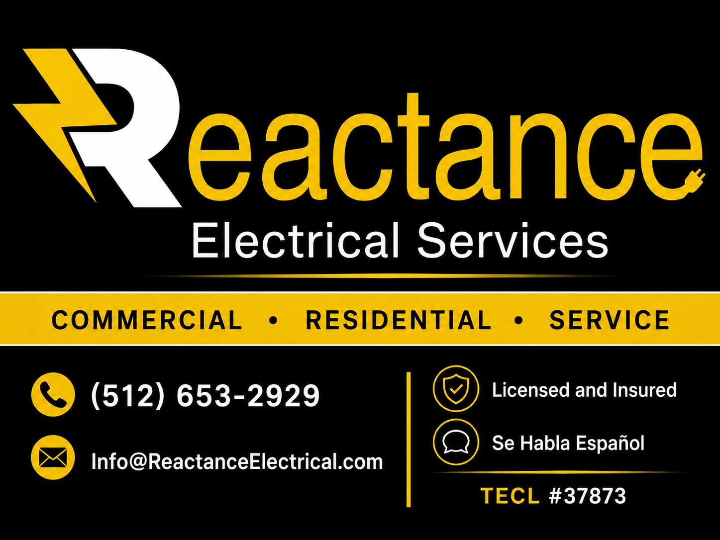 Reactance Electrical Services – Commercial, Residential and Electrical Service Contractor