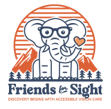 Ellie the EyeMazing elephant logo for Friends For Sight