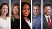 Photos of five men and women recently hired or promoted at BCI