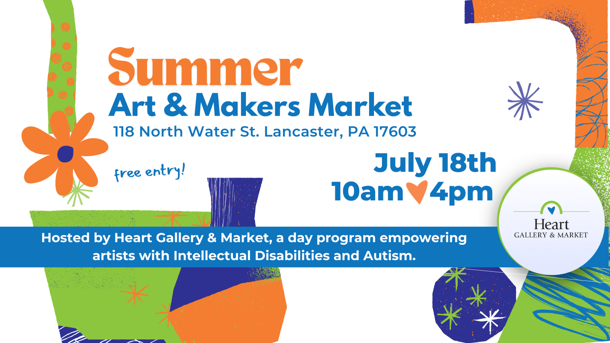 Summer Art & Makers Market Banner