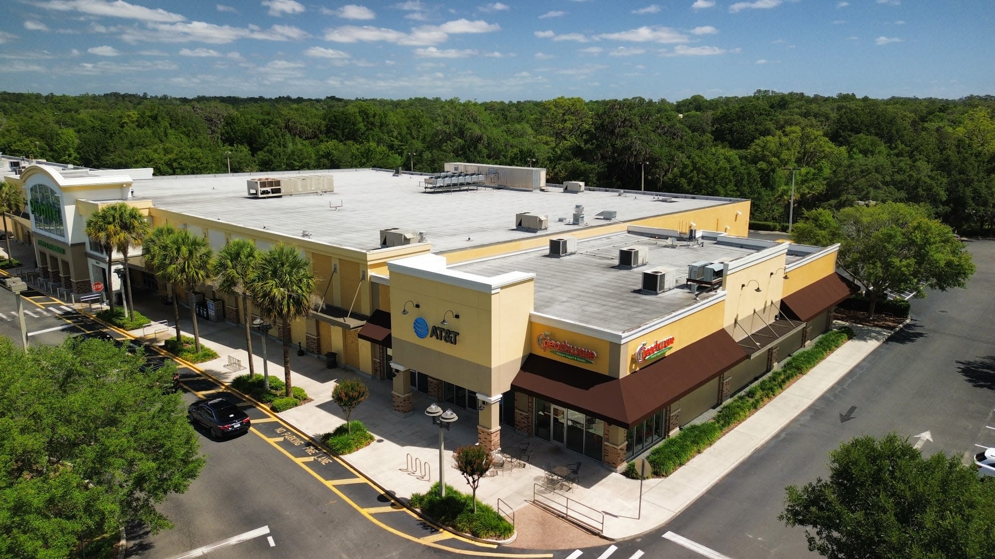 Commercial shopping center repainting contractor Complete Structure Painting Florida