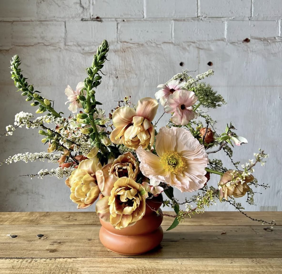 Floral arrangement for pick up at A Florae.