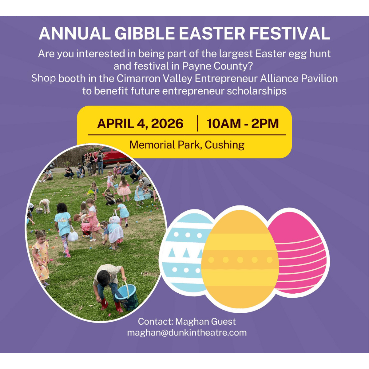 Annual Gibble Easter Festival poster