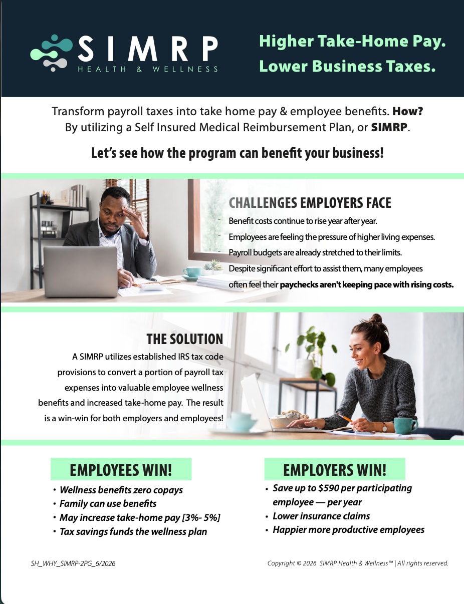 SIMRP Health & Wellness™ OneSheet Side 1