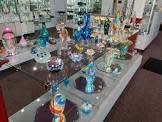 glass ornamentation in an array of colors