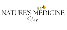 Nature's Medicine Shop logo with a poppy