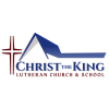 logo, red cross to the left of a blue drawing of church roofline above the words Christ the King Lutheran Church & School