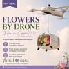 Floral Casa drone flower delivery in Coppell, TX via Zipline.
