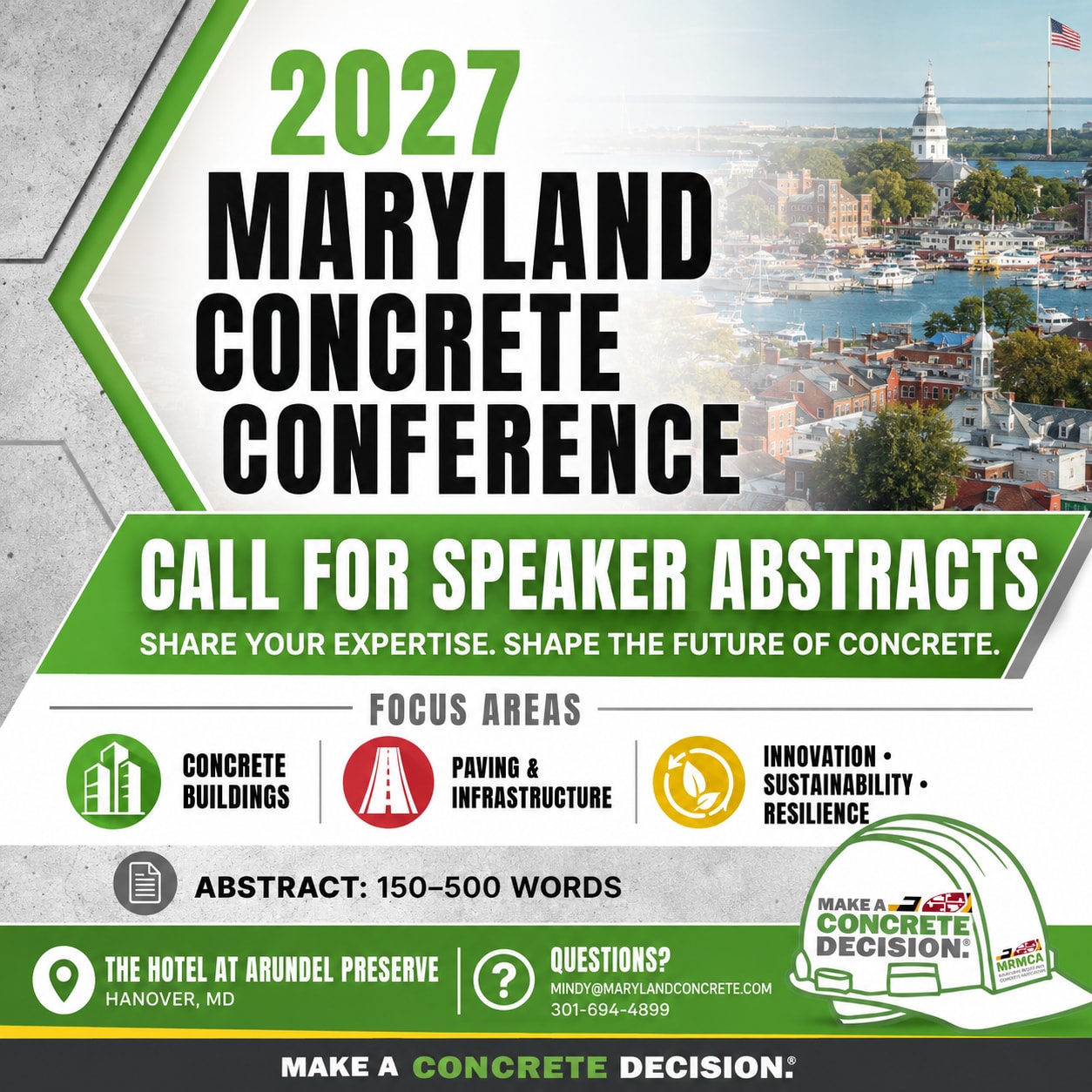 2027 Concrete Conference Call for Abstracts graphic