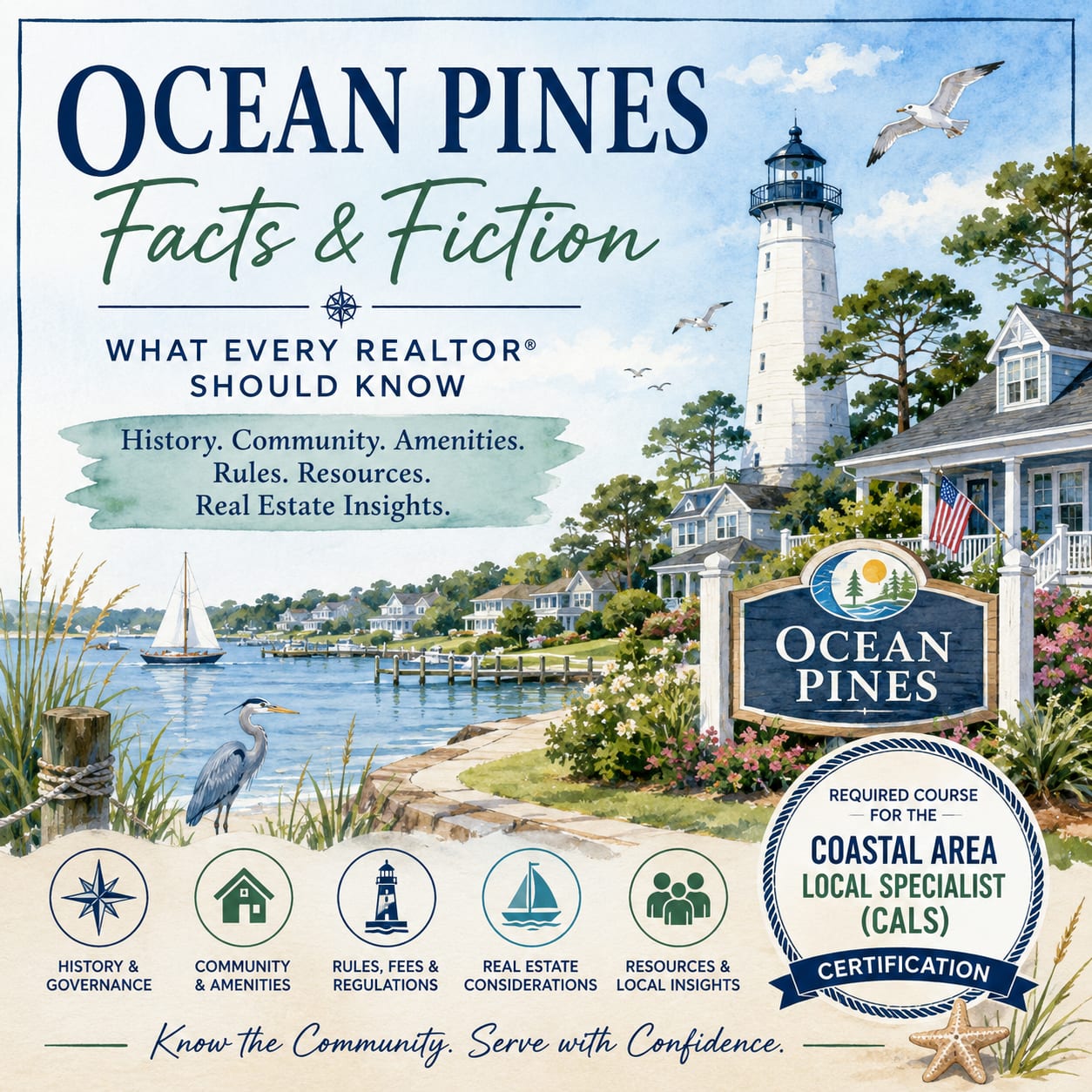 Ocean Pines Facts & Fiction Class Graphic