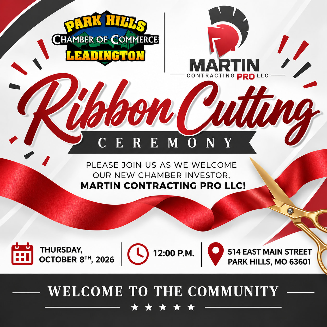 Ribbon Cutting | Martin Contracting Pro LLC