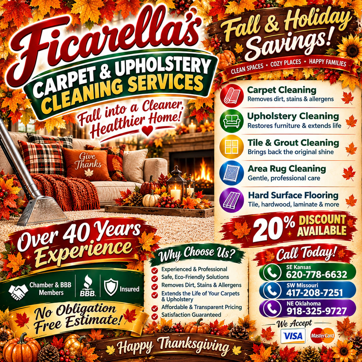 Carpet, Floor & Upholstery Cleaning/Commercial & Residential