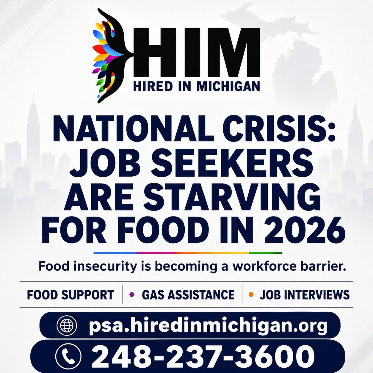 We Provide Help For Jobs Seeker Food, Gas and Job Interview Clothing