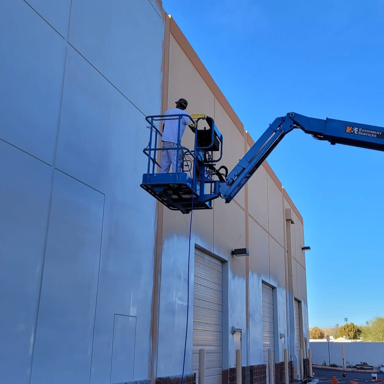 Commercial warehouse painting in Johnson County TX by AK Painting Services
