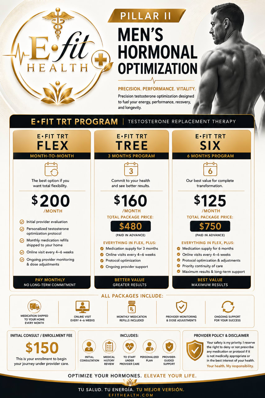 Testosterone TRT program
