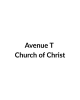 Avenue T Church logo