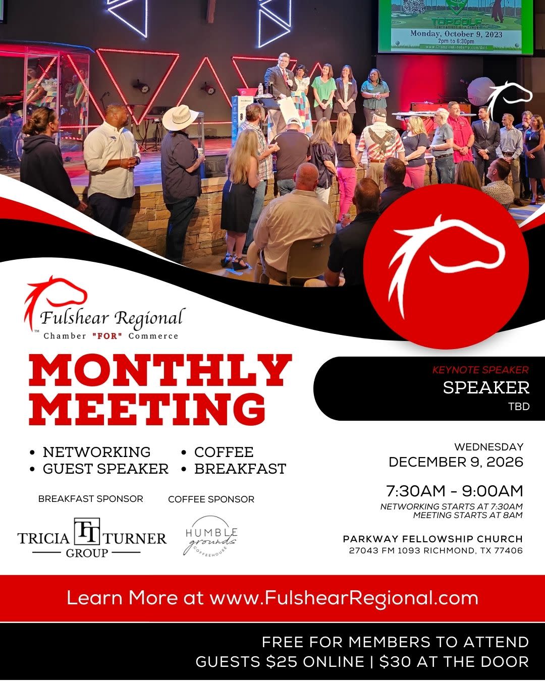 Fulshear Regional Chamber FOR Commerce Monthly Membership Meeting