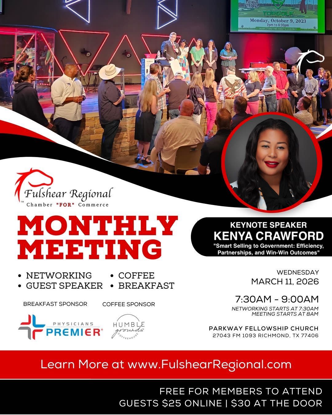 Fulshear Regional Chamber FOR Commerce March Monthly Membership Meeting