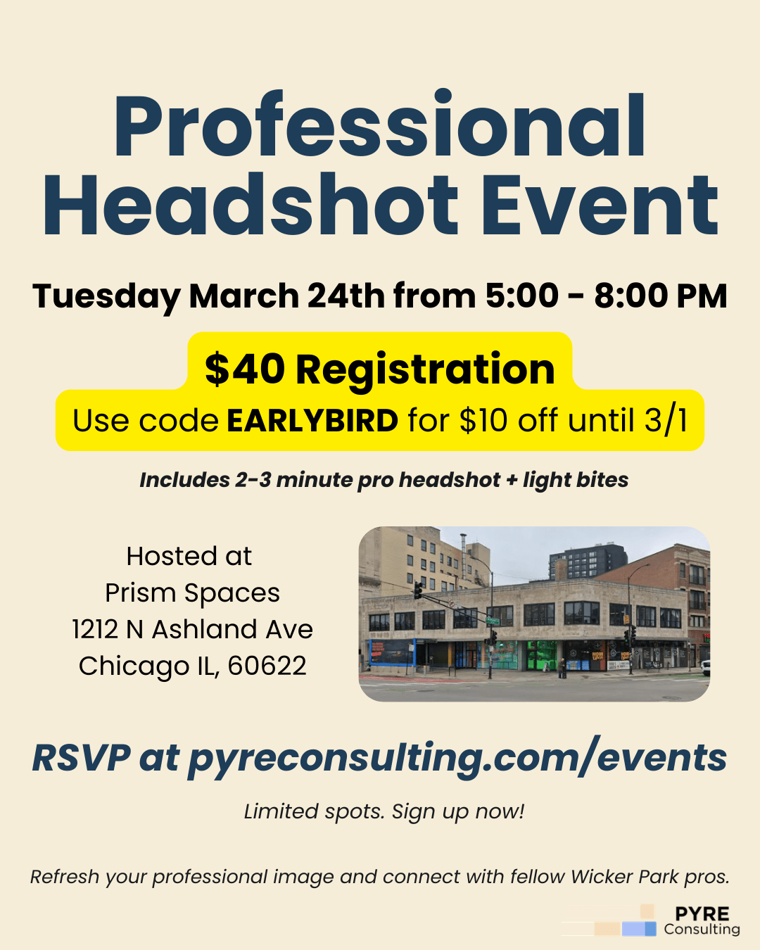 Headshot Event Graphic