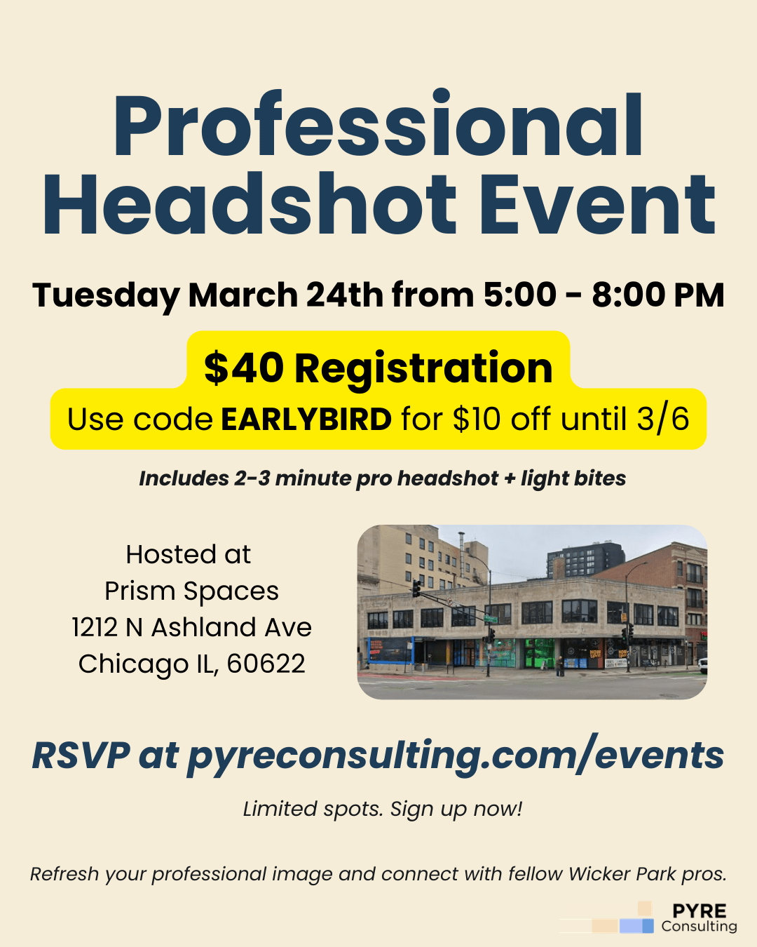 Headshot Event Graphic