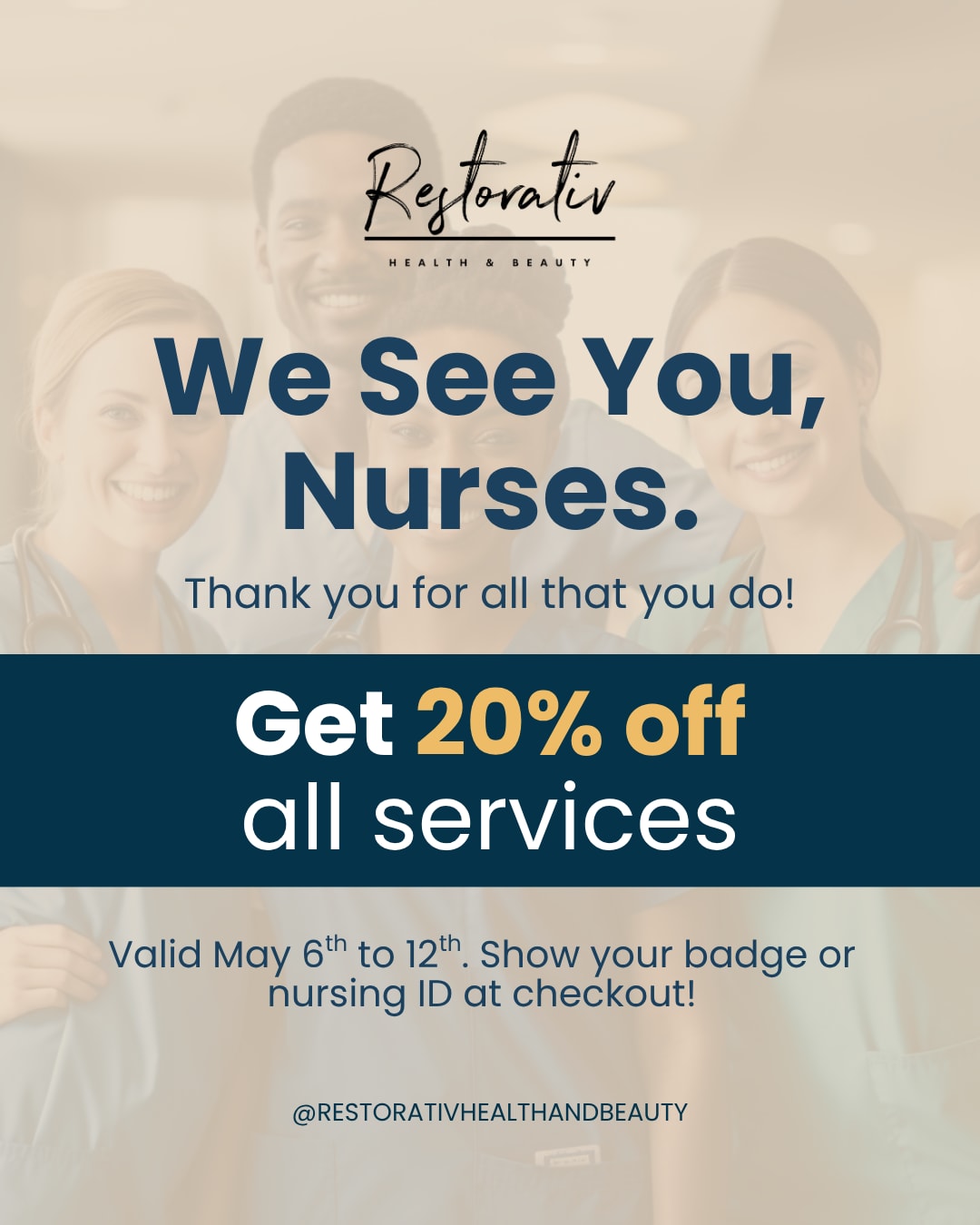 National Nurses Week at Restorativ Health and Beauty