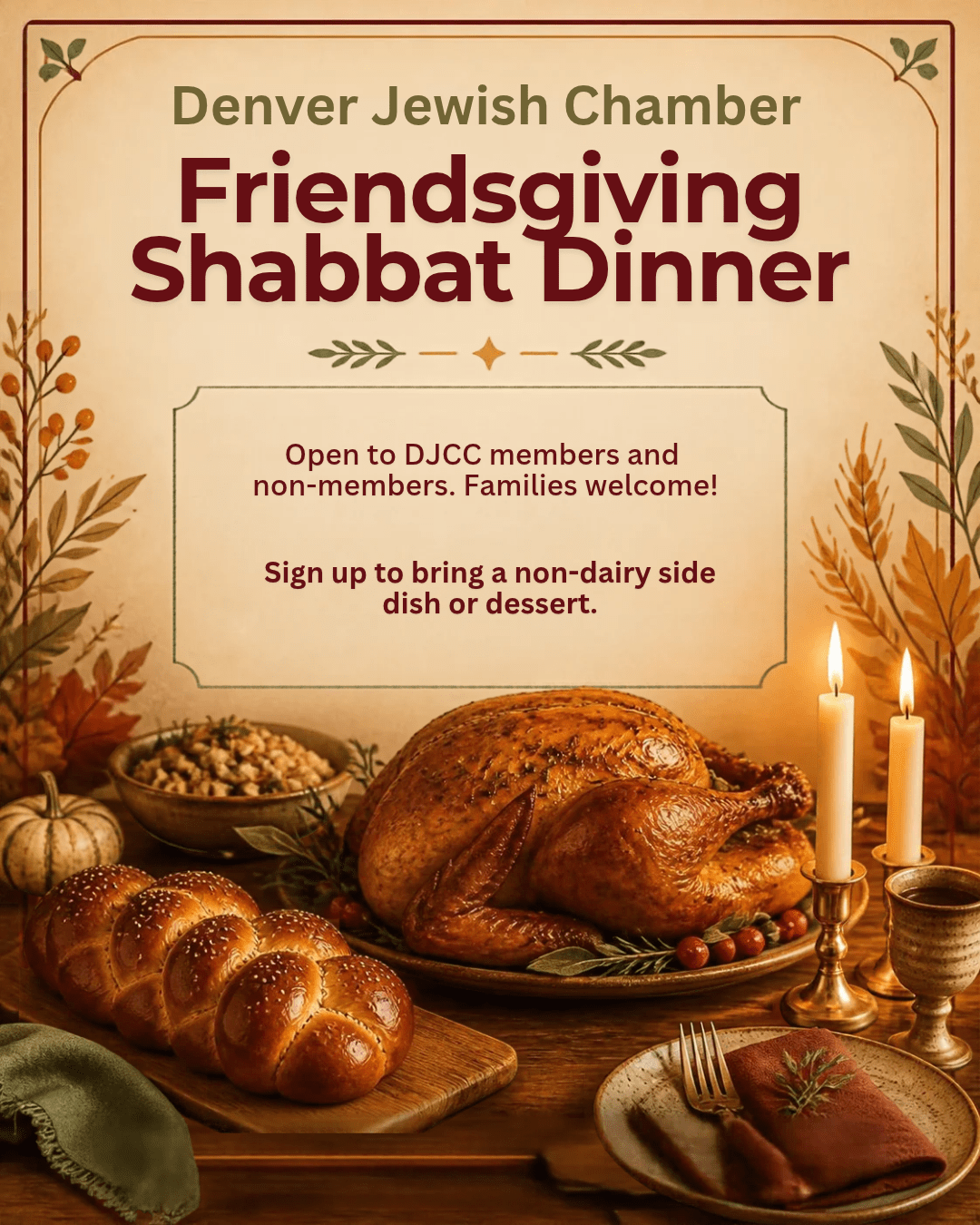 Friendsgiving Shabbat Dinner
