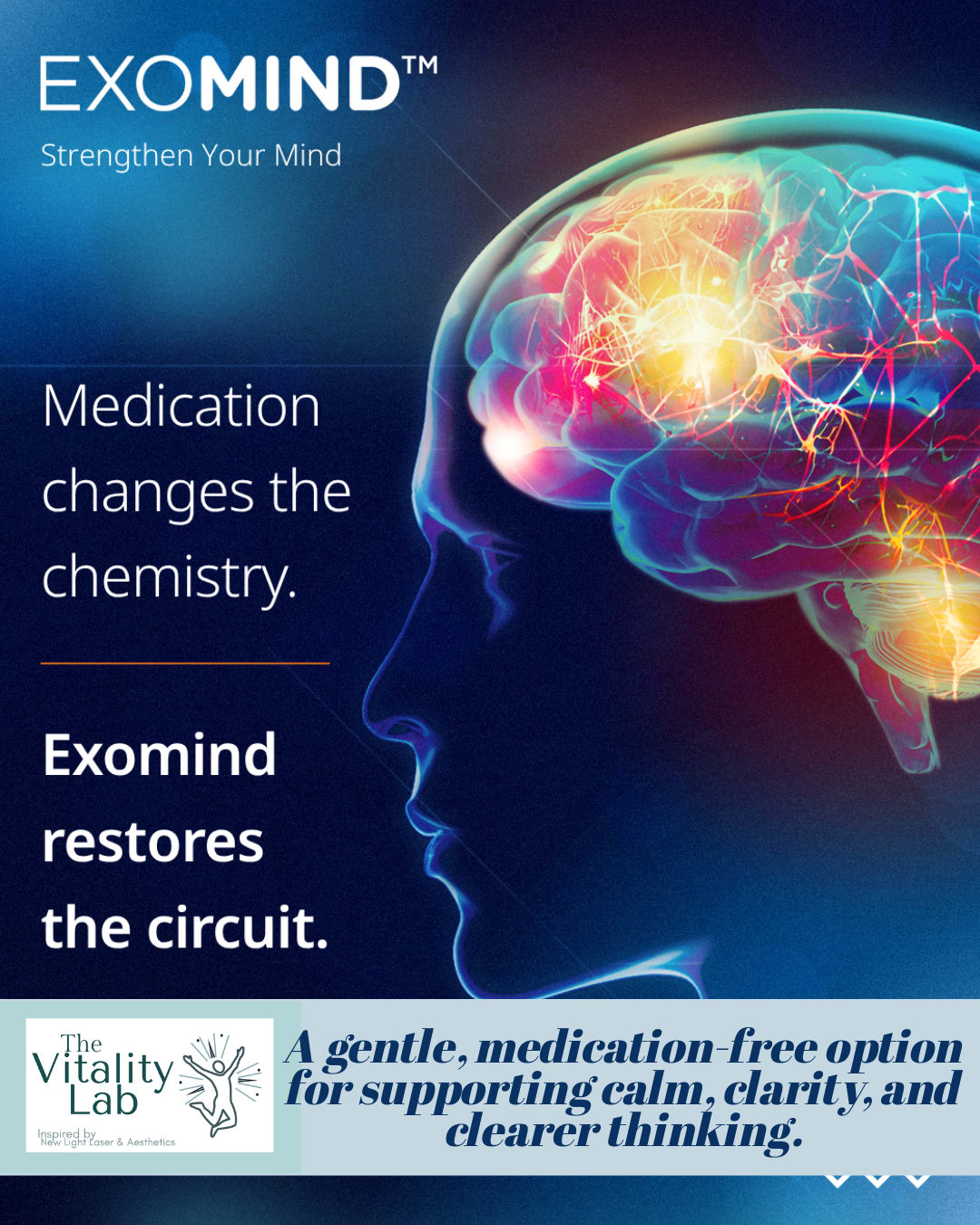 •	If you feel like you’re holding it together on the outside but unraveling on the inside, EXOMIND may help.