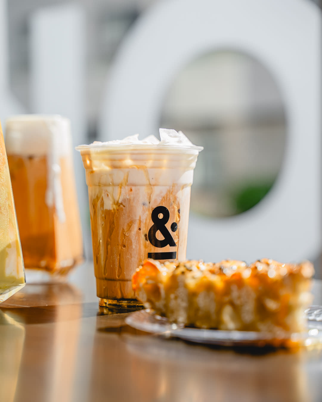Specialty Latte and Cream Cheese Pastries