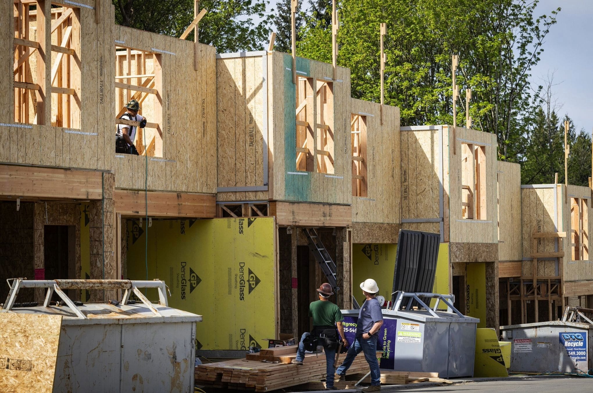 What Washington desperately needs is more housing, writes the author. Pictured are houses under construction in Lynnwood in A