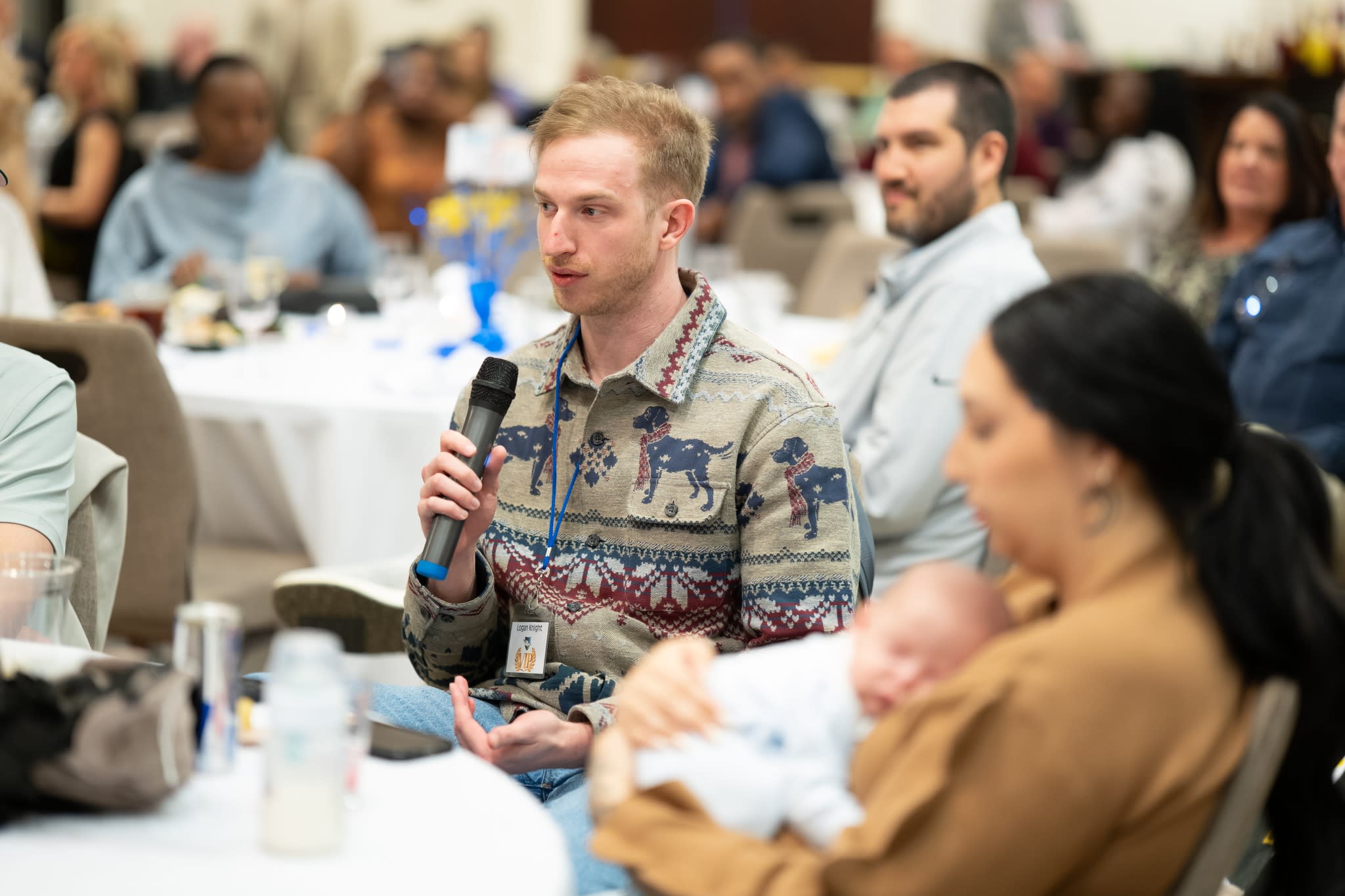 Advisor speaking at engagement