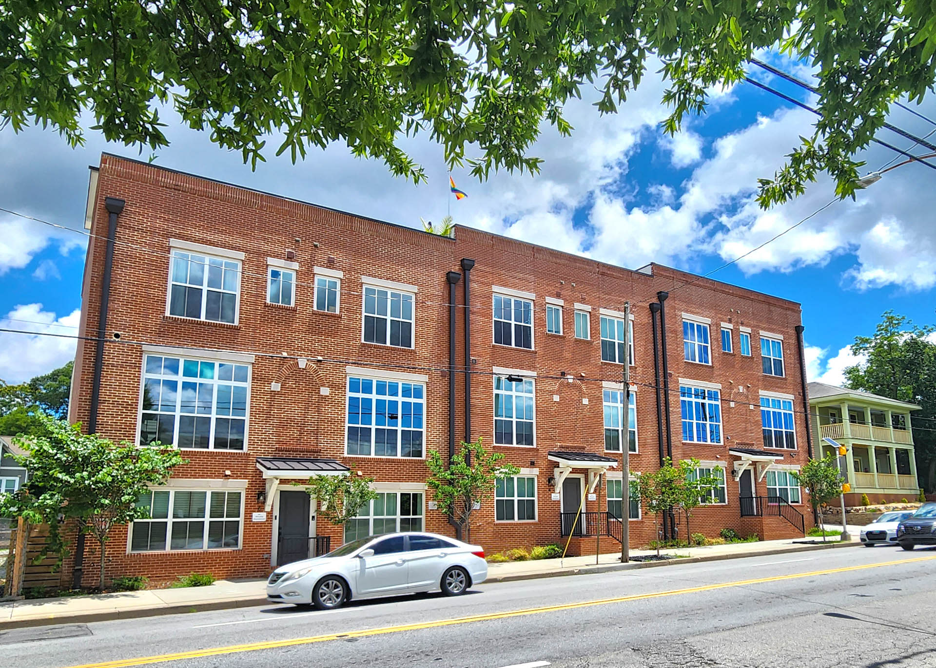 Brick townhomes
