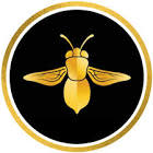 Golden Bee Holistic Center logo with golden bee