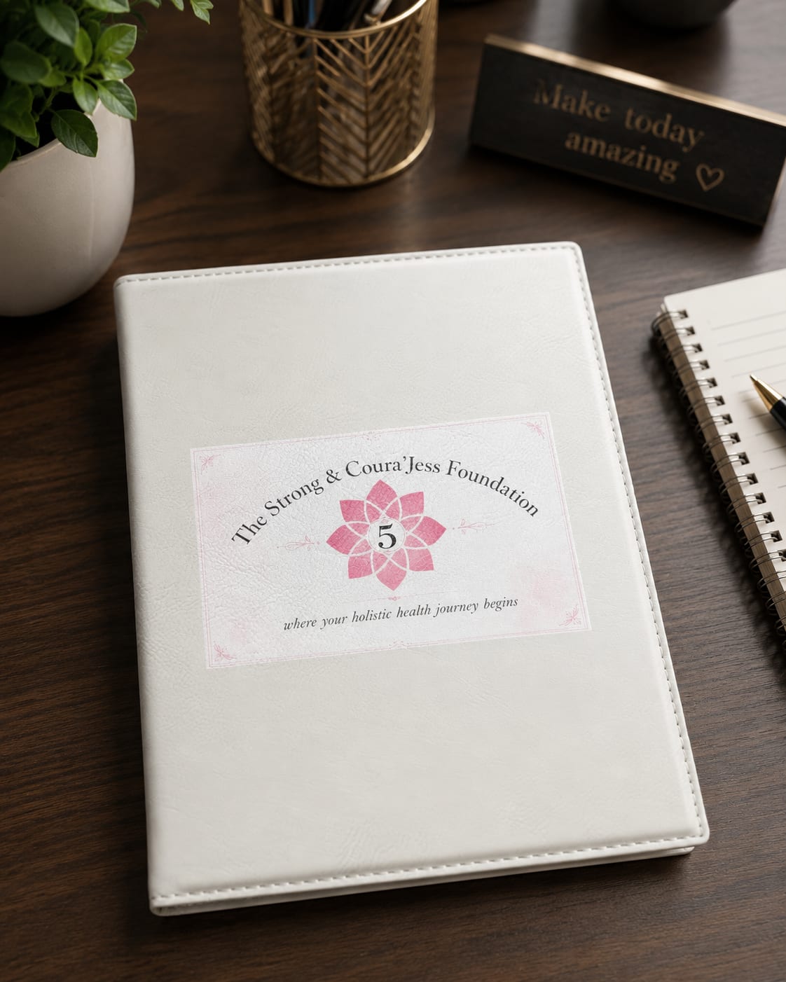 Custom color printed portfolio for businesses, nonprofits, and corporate branding.