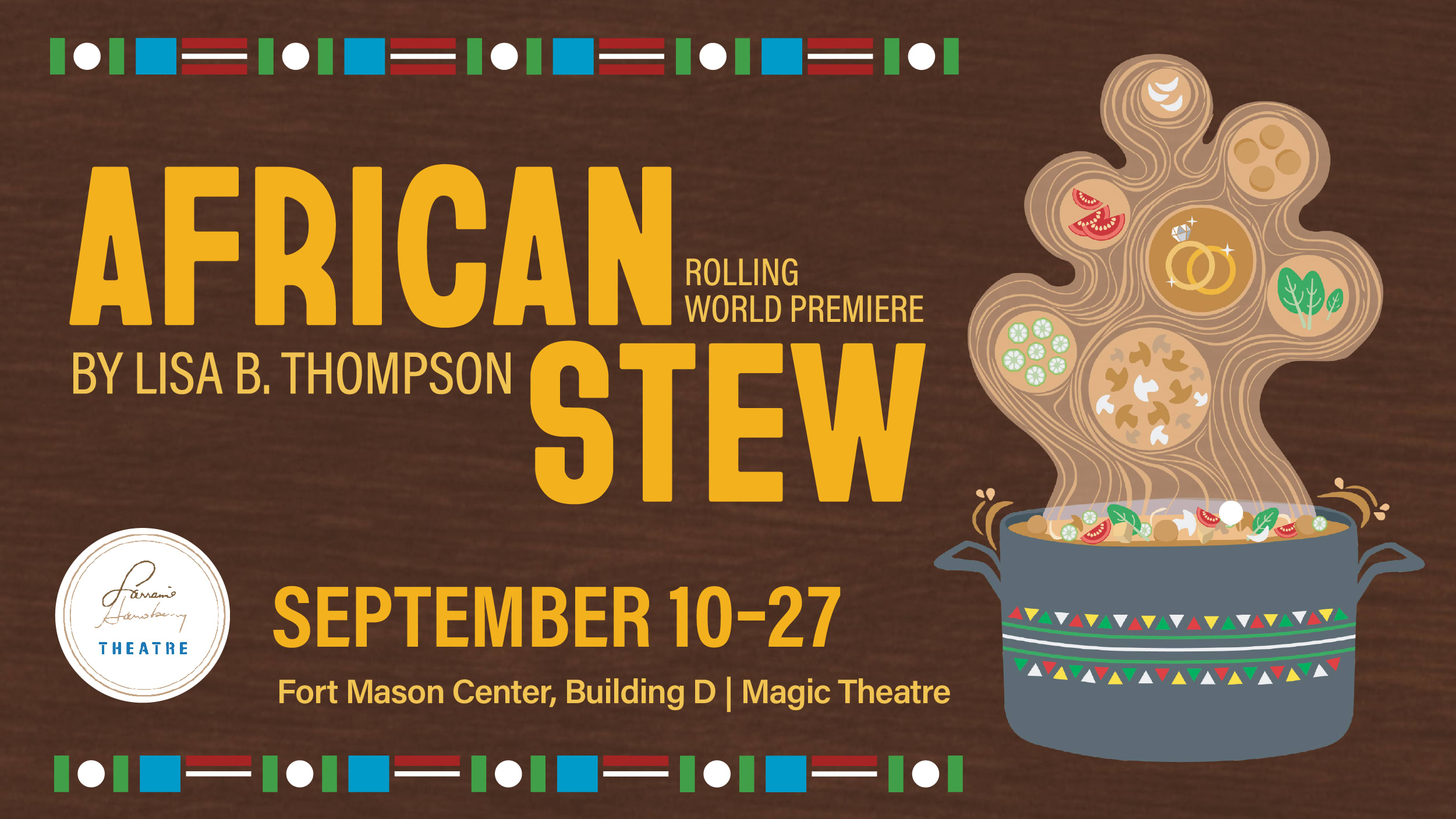 African Stew Show Art, Depicting Pot of Stew