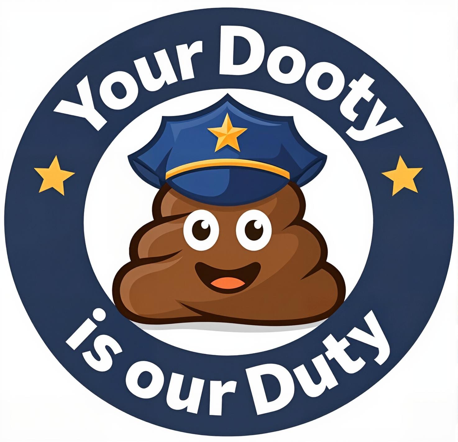 bonney lake local poop scooping officer dooty logo