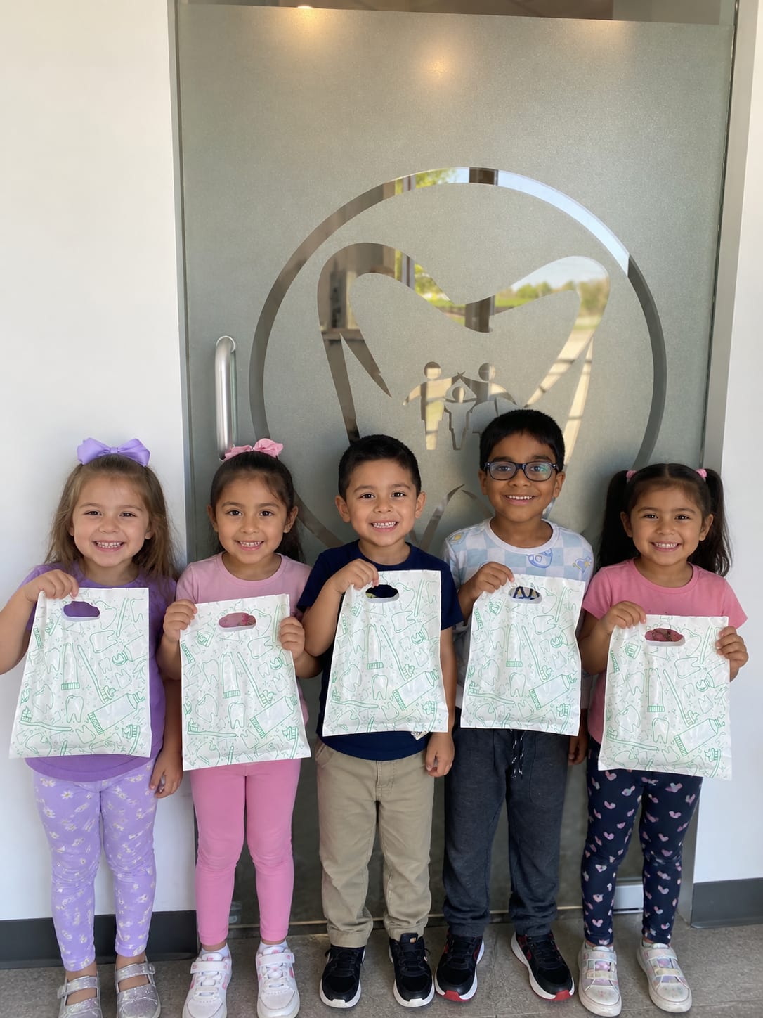 Kids visiting Meadows Family Dentistry for a dental Checkup