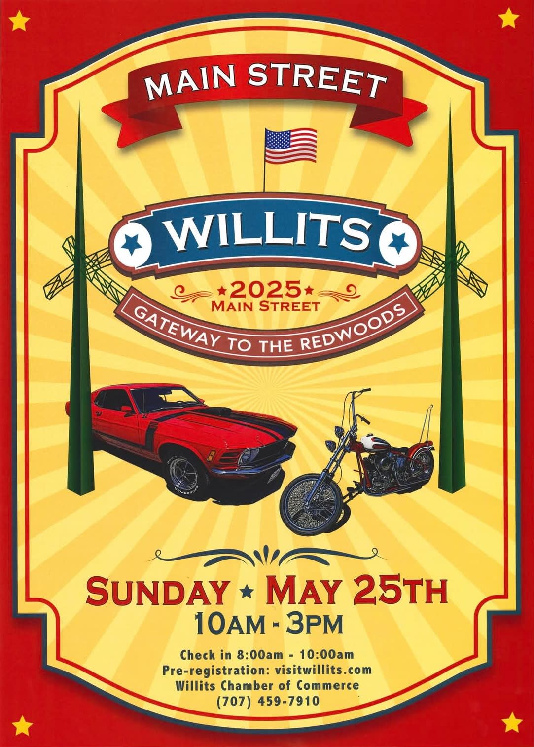 2025 43rd Annual Willits Car & Bike Show