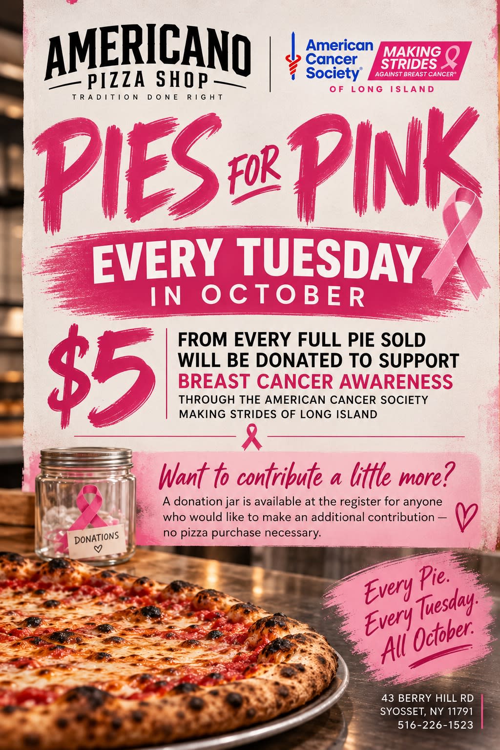 Americano Pizza Pies for Pink