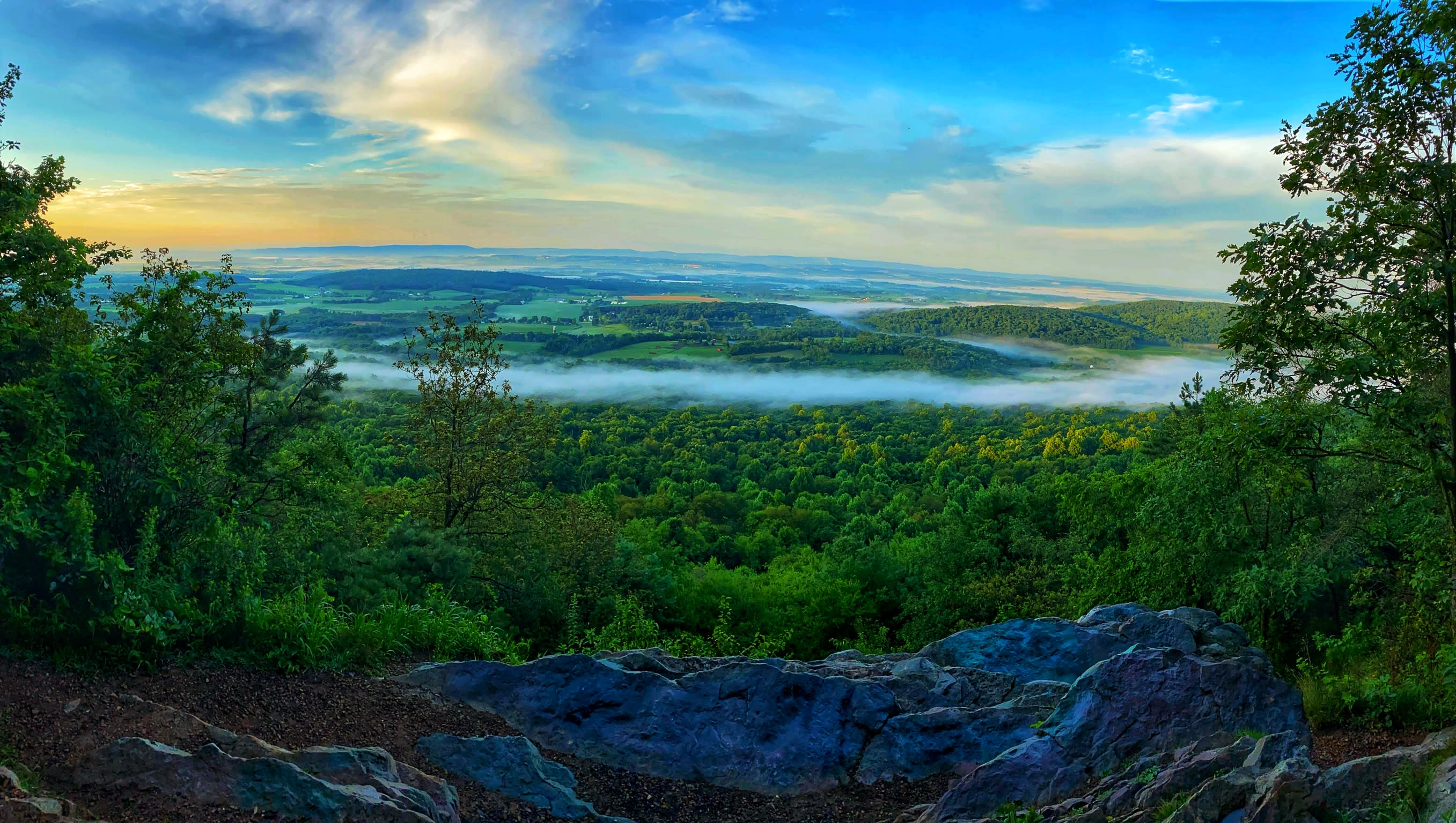 View of the Lebanon Valley from Kittatinny Ridge